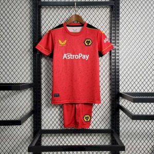 Wolves 2023/24 Away Kids Kit