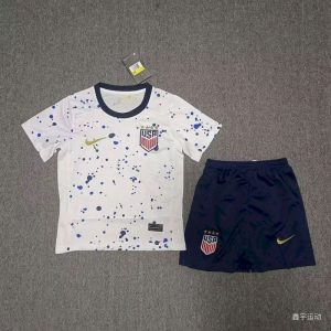 USA 2023/24 Women's Word Cup Away Kids Kit