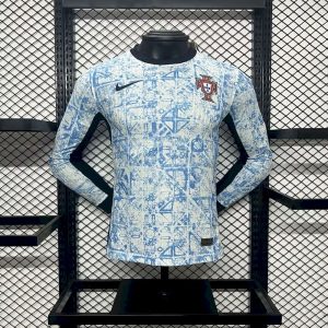 Portugal 2024/25 Euro Away Long Sleeves Jersey – Player Versi