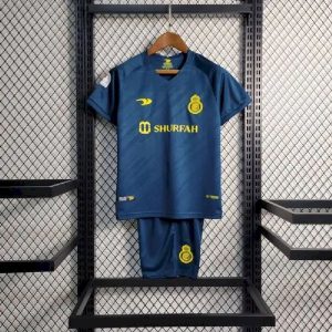 Al-Nassr 2022/23 Away Kids Kit