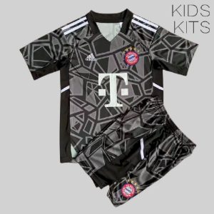 Bayern Munich 2022/23 Goalkeeper Kids Kit - Black