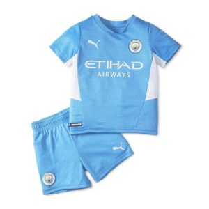 Manchester City 2021/22 Home Kids Kit