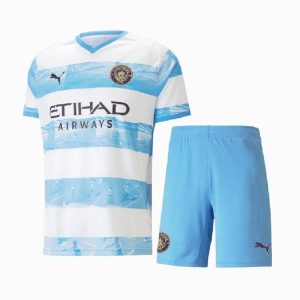 Manchester City 2022/23 Anniversary Kids Kit