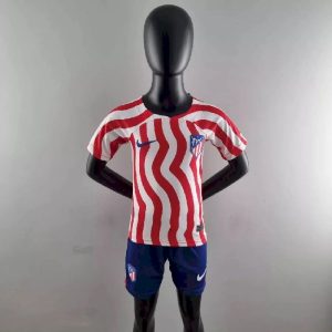 Atletico Madrid 2022/23 Home Kids Kit