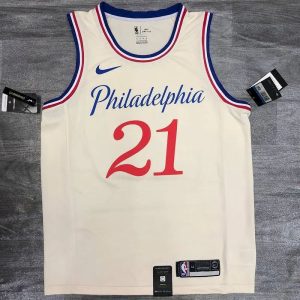 Joel Embiid Men's White Player Jersey- City Edition