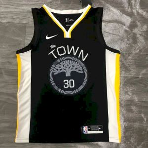 Men's Stephen Curry V-neck Black Player Jersey - Statement Edition