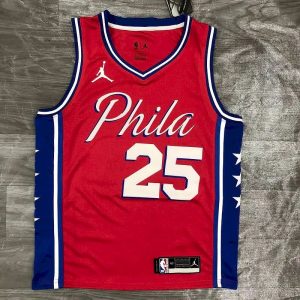 Men's Ben Simmons Red 2020-21 Swingman Player Jersey - Statement Edition