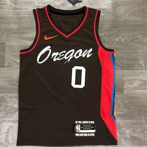 Men's Damian Lillard Brown 2020-21 Player Swingman Jersey - City Edition