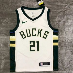 Men's Jrue Holiday White 2020-21 Swingman Player Jersey - Association Edition