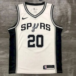 Men's Manu Gin??bili White 2020-21 Swingman Player Jersey - Association Edition