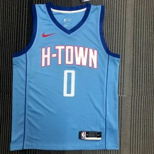 Russell Westbrook Men's Blue Swingman Team Jersey - City Edition