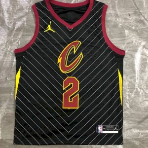 Kyrie Irving Men's Black Swingman Team Jersey - Statement Edition