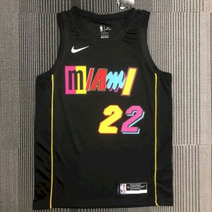 Men's Jimmy Butler Black 2021-22 Swingman Team Jersey - City Edition