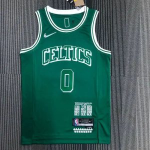 Men's Jayson Tatum Green Team Jersey - 75th Anniversary City Edition