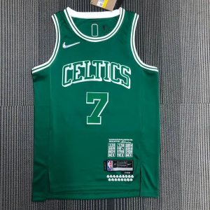 Men's Jaylen Brown Green Team Jersey - 75th Anniversary City Edition