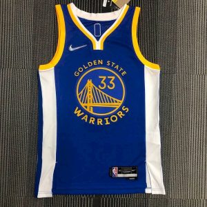 Men's James Wiseman Blue Team Jersey - 75th Anniversary Edition