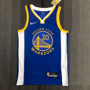 Men's Stephen Curry Blue Team Jersey - 75th Anniversary Edition