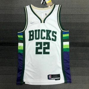 Men's Khris Middleton White Team Jersey - 75th Anniversary City Edition
