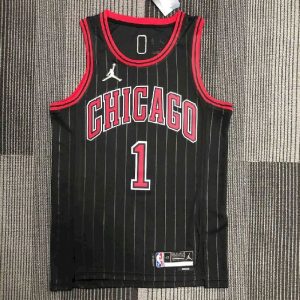 Men's Derrick Rose Black Team Jersey - Statement Edition