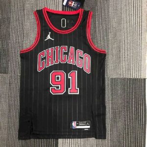 Men's Dennis Rodman Black Team Jersey - Statement Edition
