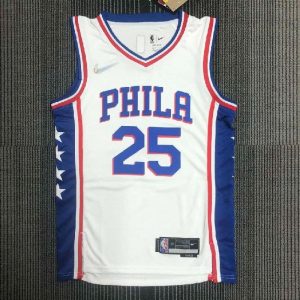 Men's Ben Simmons White Team Jersey - 75th Anniversary Edition