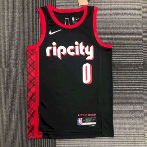 Men's Damian Lillard Black Team Jersey - City Edition