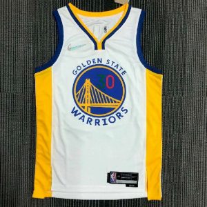 Men's Stephen Curry White Team Jersey - 75th Anniversary Edition