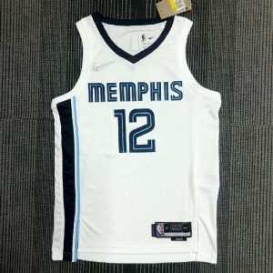 Men's Ja Morant White Team Jersey - 75th Anniversary Edition