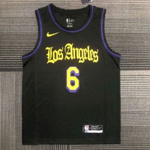 Men's LeBron James Black Team Jersey