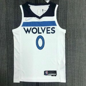 Men's D'Angelo Russell White Team Jersey - 75th Anniversary Edition
