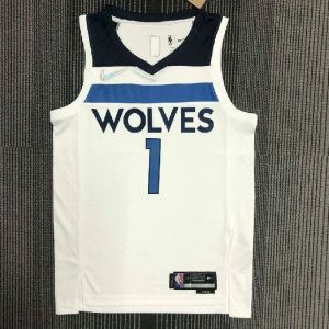 Men's AnthonyEdwards White Team Jersey - 75th Anniversary Edition