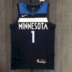 Men's AnthonyEdwards Blue Team Jersey - 75th Anniversary Edition