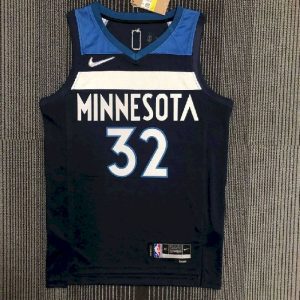 Men's Karl-Anthony Towns Blue Team Jersey - 75th Anniversary Edition