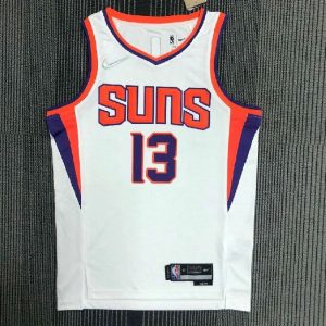 Men's Steve Nash White Team Jersey - 75th Anniversary Edition