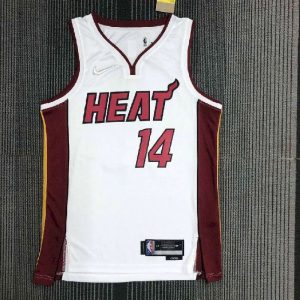 Men's Tyler Herro White Team Jersey - 75th Anniversary Edition