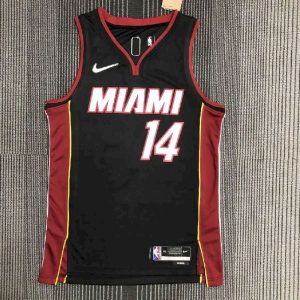 Men's Tyler Herro Black Team Jersey - 75th Anniversary Edition