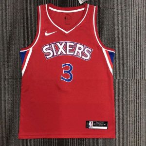 Men's Allen Iverson Red Team Jersey