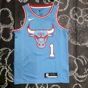 Men's Derrick??Rose Blue Team Jersey