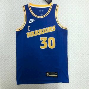 Men's Stephen Curry Blue Retro Team Jersey