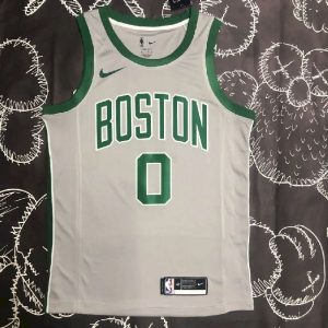 Men's Jayson Tatum Gray Team Jersey
