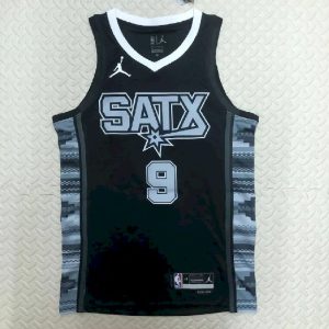 Men's Tony Parker Black Team Jersey - Statement Edition