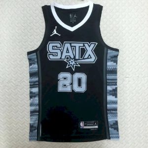 Men's Manu Gin??bili Black Team Jersey - Statement Edition
