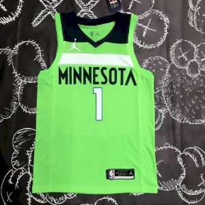 Men's Anthony Edwards Green Team Jersey - Statement Edition