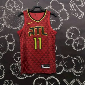 Men's Trae Young Red Team Jersey