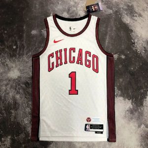 Men's Derrick??Rose White Team Jersey - City Edition