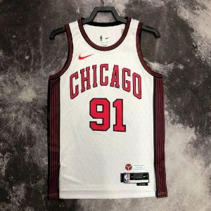 Men's Dennis Rodman White Team Jersey - City Edition