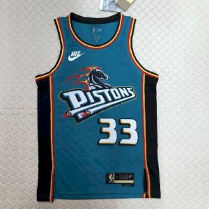 Men's Grant Hill Blue Retro Team Jersey