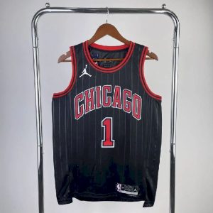 Men's Derrick??Rose Black Team Jersey - Statement Edition
