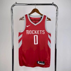 Men's Russell Westbrook Red Away Team Jersey