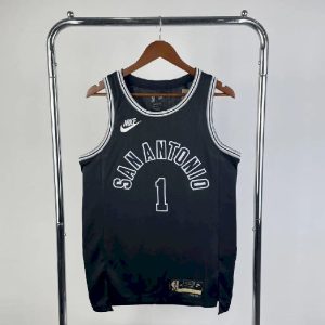 Men's Victor Wembanyama Black Retro Team Jersey